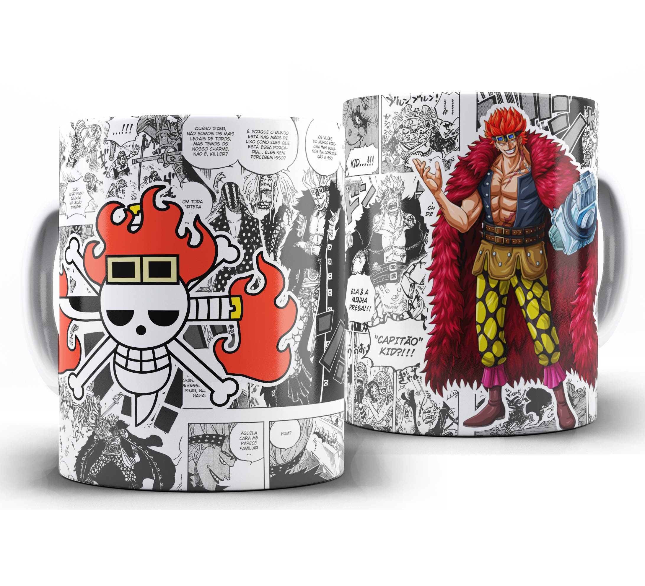 Caneca Anime Mangá - One Piece - Eustass Kid